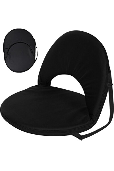 Cady One Folding Floor Chair with Shoulder Strap, 5-Position Adjustable, Padded Foam Seat with Back Support