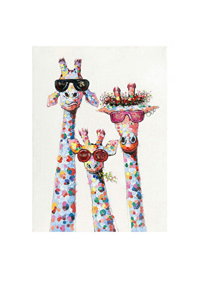 OEM Set de creatie cu diamante, 30 x 40 cm, model girafe, panza, rasina, mult...