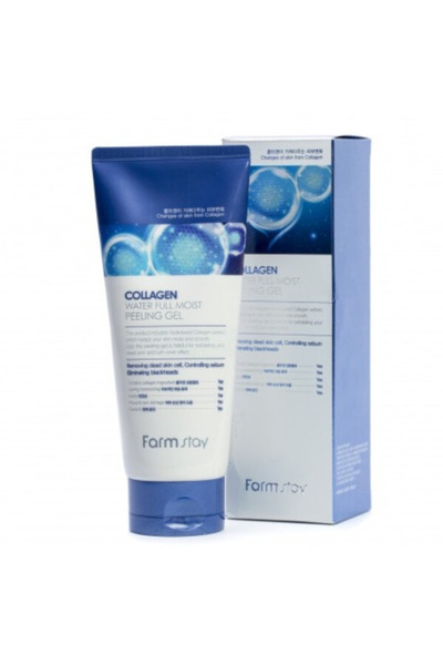 Farmstay فارم ستاي غسول جل مقشر الوجه 180 مل كولاجين - جديد