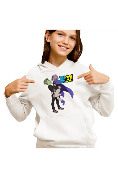 OEM Hanorac Copii Fete Beast Raven Fanart Teen Titans Go Titani