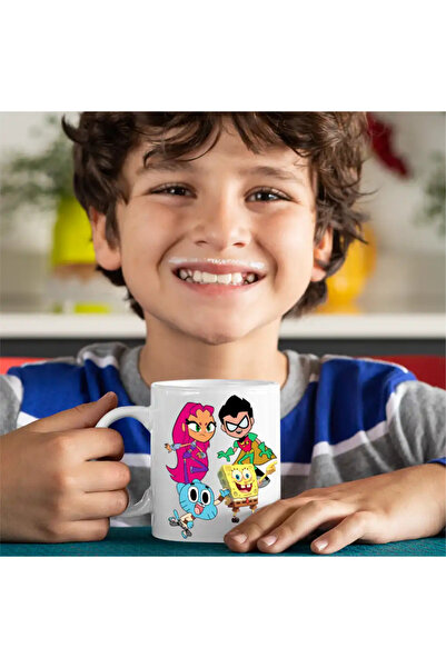 OEM Teen Titans Mug Gumball SpongeBob Robin Starfire
