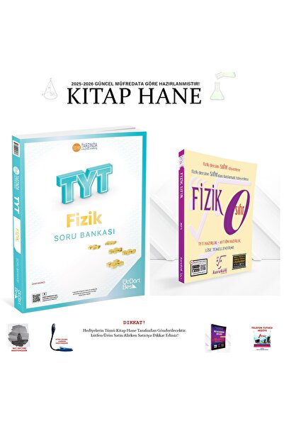 Üç Dört Beş Yayıncılık 2025-2026 Fizik Soru Bankası + Karekök Fizik Sıfırdan ...