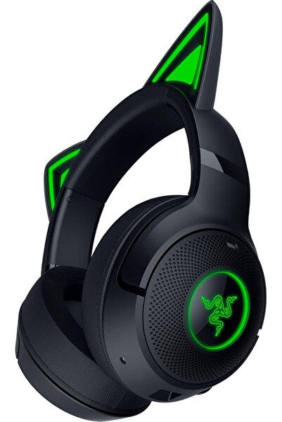 RAZER Kraken Kitty V2 BT Wireless RGB Headset: Chroma RGB Kitty Ears & Earcups, Bluetooth 5.2-40 mm.