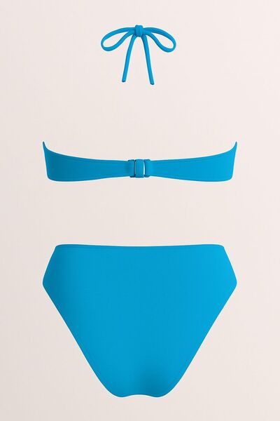 DEEP BEACH Straplez - twist bikini takım