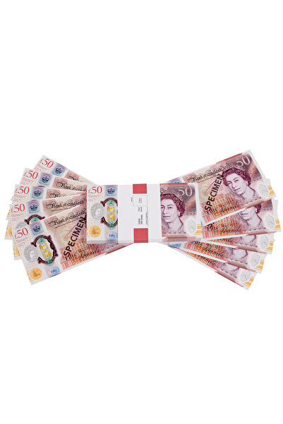 CARDLY Bancnote decorative de 50 de lire sterline - 1 teanc Pentru jocuri, fi...