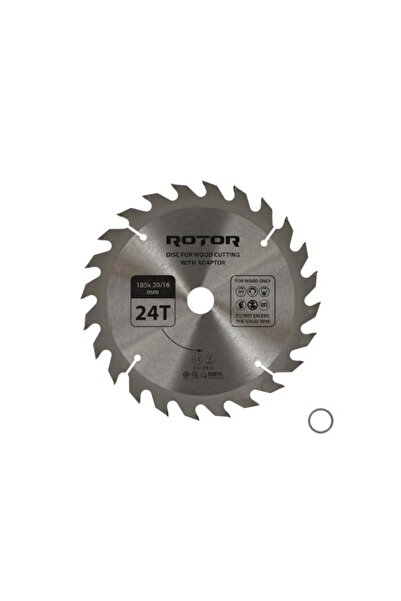 Rotor Daire Testere Bıçağı 185*20/16 adaptörlü 24T Ahşap kesme diski