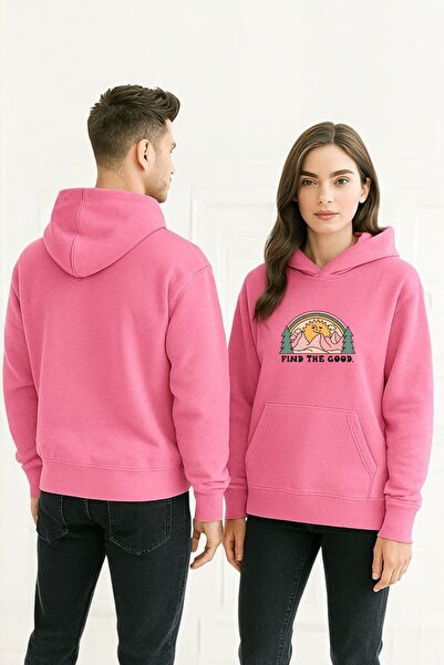 ArtYus Find The Good Güneş Πολύχρωμο φούτερ με τύπωμα με κουκούλα