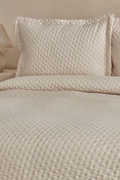 Karaca Home Breeze Soft Tek Kişilik Yatak Örtüsü Ekru