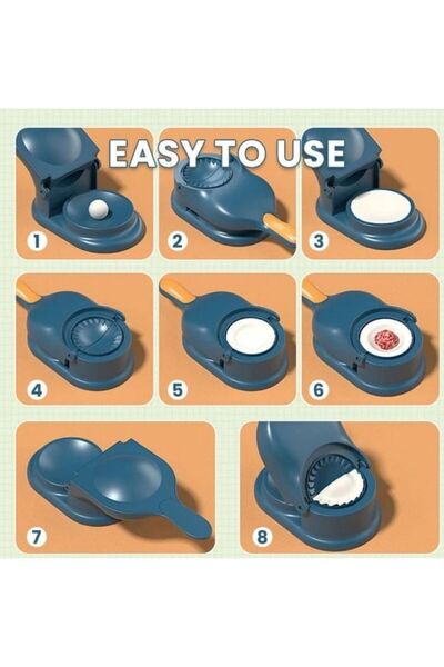 GENERAL آلة تشكيل الفطائر والسمبوسة اليدوية – متعدد الألوان Manual Dumpling & Pastry Maker – Multi-Color