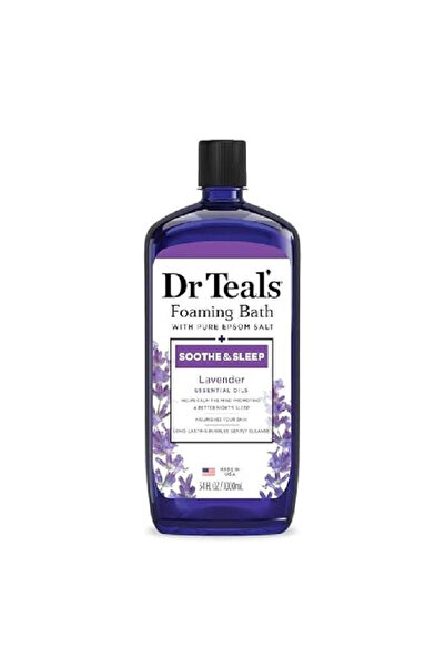 Dr Teals دكتور تيلز رغوه استحمام 1000 مل ملح إبسوم النقي سوث اند سليب باللافندر