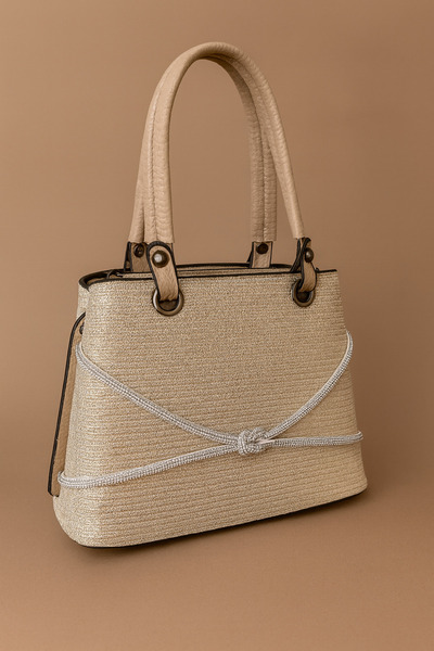 MOLDİVA Silvery Evening Bag for Weddings and Special Occasions, Small Size, Multi-Compartment, Gift-Worthy, Stylish.