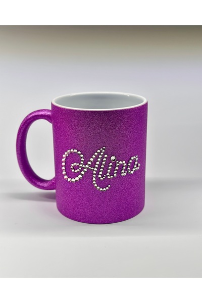 OEM Personalized name mug with crystals