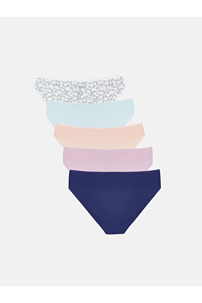 LC Waikiki Ekru Baskılı Bikini Külot 5'li