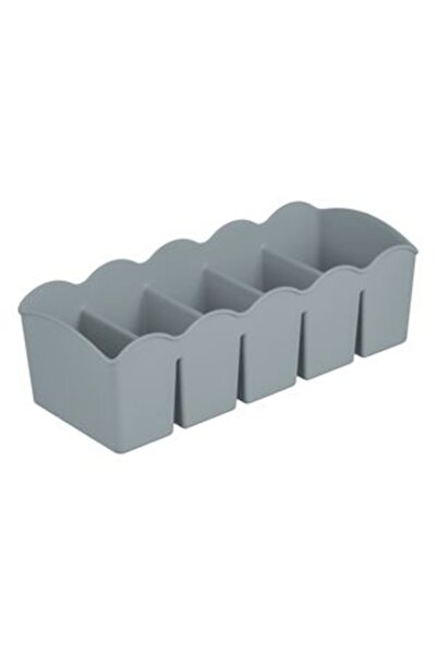 Tessari Grey Drawer Organizer with 5 Compartments 23 x 10 x 7.5 cm.