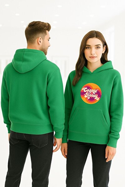 ArtYus Miere cosmică colorată cu imprimeu cu glugă Swea tricou