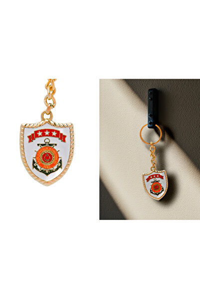 ALKAN ASKERİ MALZEMELER VE TEKSTİL سلسلة مفاتيح قيادة أمن السواحل مصنوعة من ا...