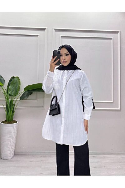 moda acar Bürümcük Fabric Daisy Tunic