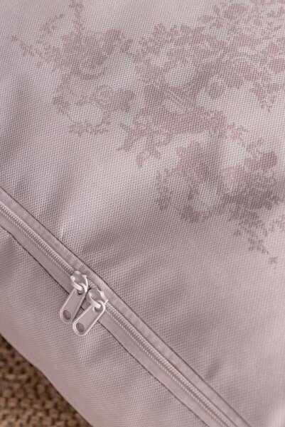 Madame Coco Flower Pattern Printed Bag - Powder - 30X22X18 cm