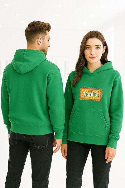 ArtYus Vanilie Colorat cu imprimeu cu glugă Swea tricou