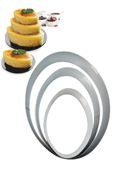 Smart Kitchen 3-piece oval cake pan