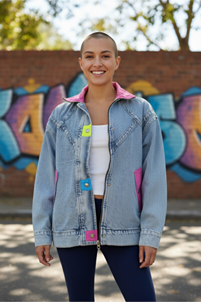 SEMİZ GİYİM Renkli Kot Ceket