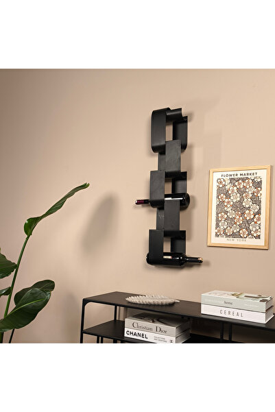 RackAndCork Rack And Cork Metal Şarap Rafı | 6'lı Şarap Askılığı | Şarap Saklama Ünitesi | Bar & Restoran Tipi