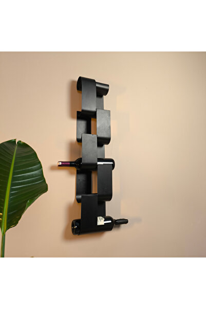 RackAndCork Rack And Cork Metal Şarap Rafı | 6'lı Şarap Askılığı | Şarap Saklama Ünitesi | Bar & Restoran Tipi