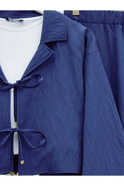 HİJABAYA Σετ με διπλό γιακά και φούστα με διπλό κορδόνι