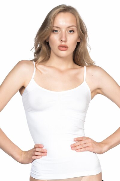 Emay ΛΕΥΚΟ MI 5011 Soft Ripli Singlet