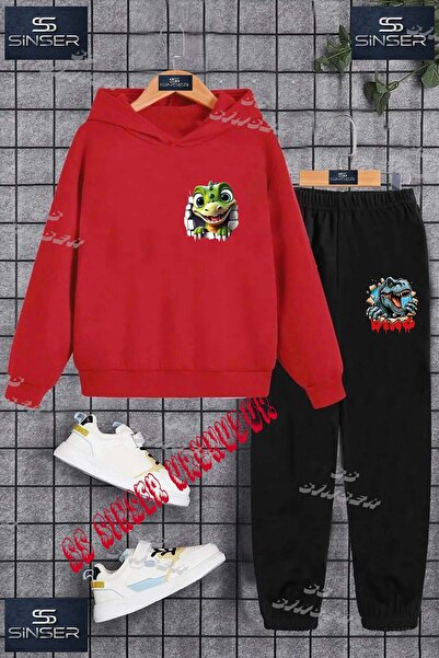 SS SİNSER Children's Unisex Custom Printed Hoodie and Sweatpants Set with the...
