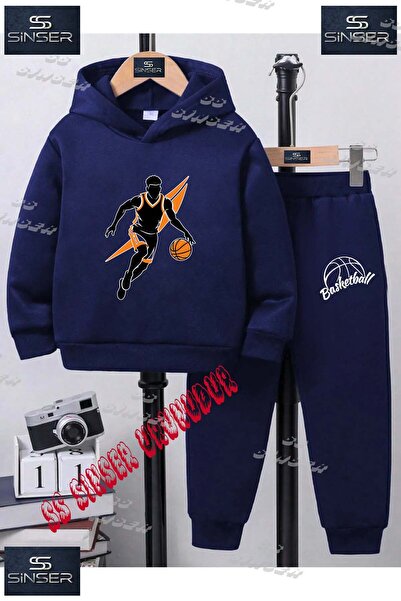 SS SİNSER Children's Unisex Custom Printed Hoodie Tracksuit Set with the Text...