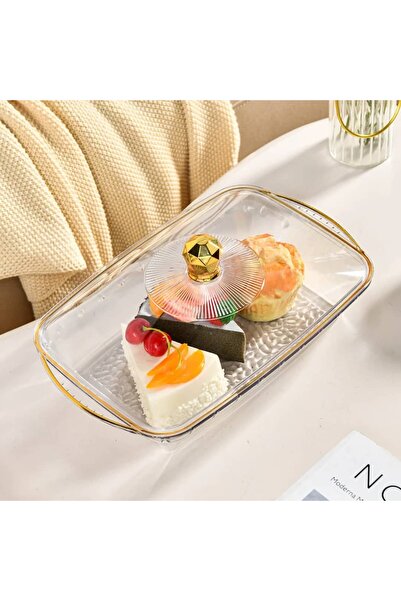 The comprehensive house صحن تقديم مع الغطاء اكريليك