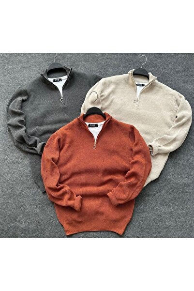 golden toptan Pulover pentru bărbați din tricot din 3 piese