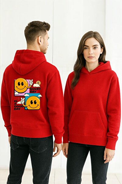 ArtYus Φούτερ Good Day Colorful με τύπωμα με κουκούλα