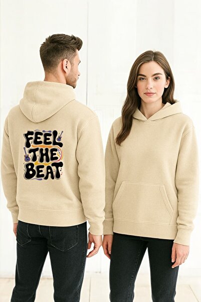 ArtYus Feel the Beat Colorful Printed Hooded Sweatshirt