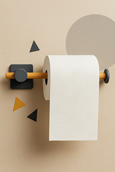 Fhilli Αυτοκόλλητη θήκη χαρτιού υγιεινής από μπαμπού 20 εκ.