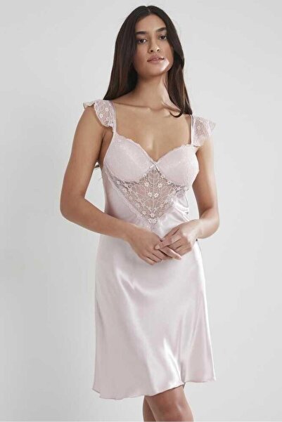 Pierre Cardin Short Nightgown with Straps 635 Powder