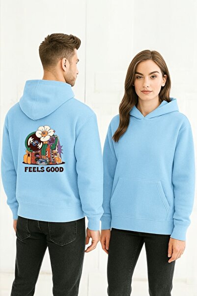 ArtYus Φούτερ Feel Good Colorful με τύπωμα με κουκούλα
