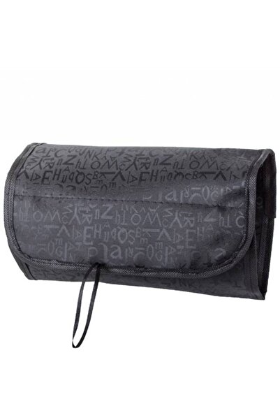 KESNUP Τσάντα καλλυντικών ταξιδιού από ύφασμα 24,5 x 15 εκ. Μαύρο