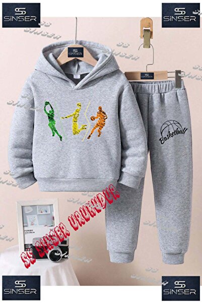 SS SİNSER Set de trening cu hanorac cu imprimeu special pentru copii, unisex,...