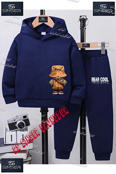 SS SİNSER Set de trening cu hanorac cu imprimeu special pentru copii, unisex,...