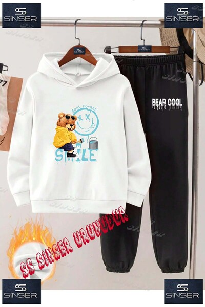 SS SİNSER Children's Unisex Custom Printed Hoodie Tracksuit Set with the Desi...
