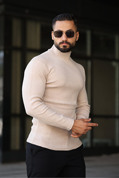 ribac Men's Half-Thigh Knitwear Sweater