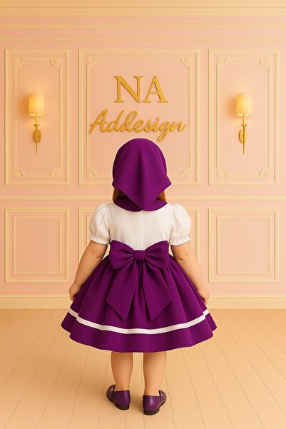 NA ADDESIGN Fairy Tale Garden Costume Dress, Fairy Tale Heroine Dress with Headscarf