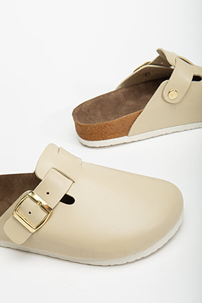 AYAKKABI MEET Παντόφλες Γυναικείες παντόφλες εσωτερικού χώρου Boston clog με υλικό που προστατεύει το δέρμα Παντόφλες