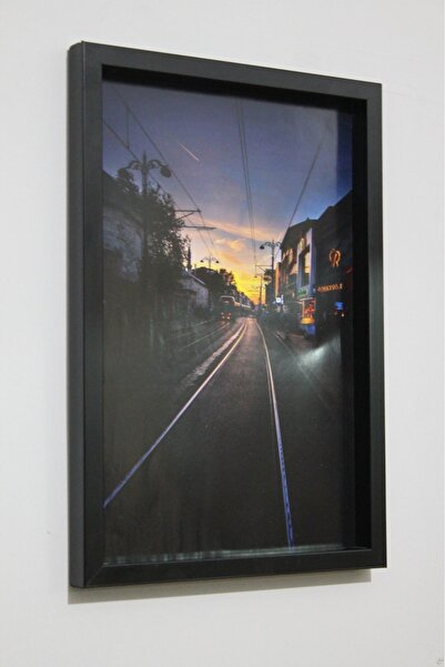 LİFE GLOBAL Picture Frame Black 20X30 Single Piece with Picture and Pvc Protection