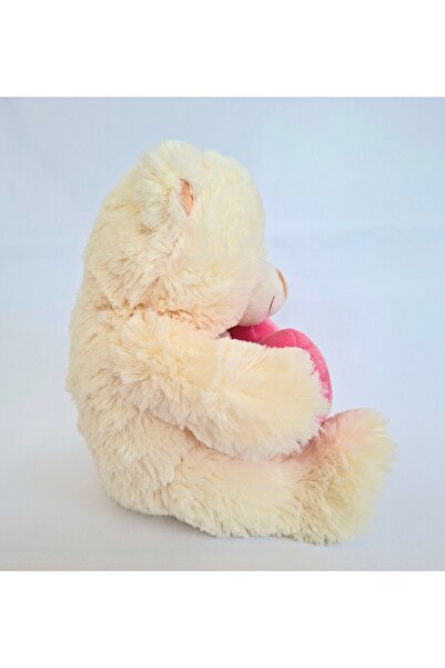 SELAY TOYS Peluş Oyuncak Kalp Tutan Ayıcık 25cm Uyku Arkadaşım Sevimli Pelüş Ayı Hediyelik Peluş Oyuncak