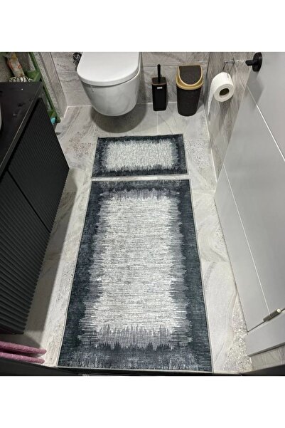 buççin online mağaza Su emici Kaymaz tabanlı 2li banyo paspas takımı sünger d...