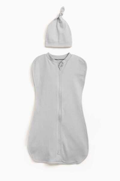 Vauva Zippered Cotton Baby Swaddle 0-6 Months |   Unisex Newborn Sleeping Swaddle Blanket