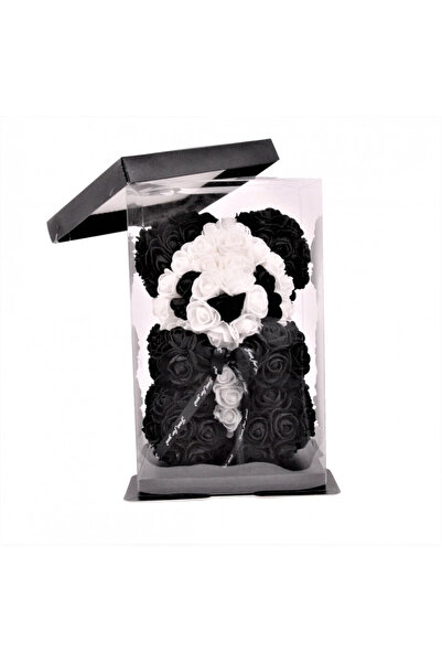 velve Ursulet floral Panda din Trandafiri 25 cm, διακοσμητικό εγχειρίδιο, cut...